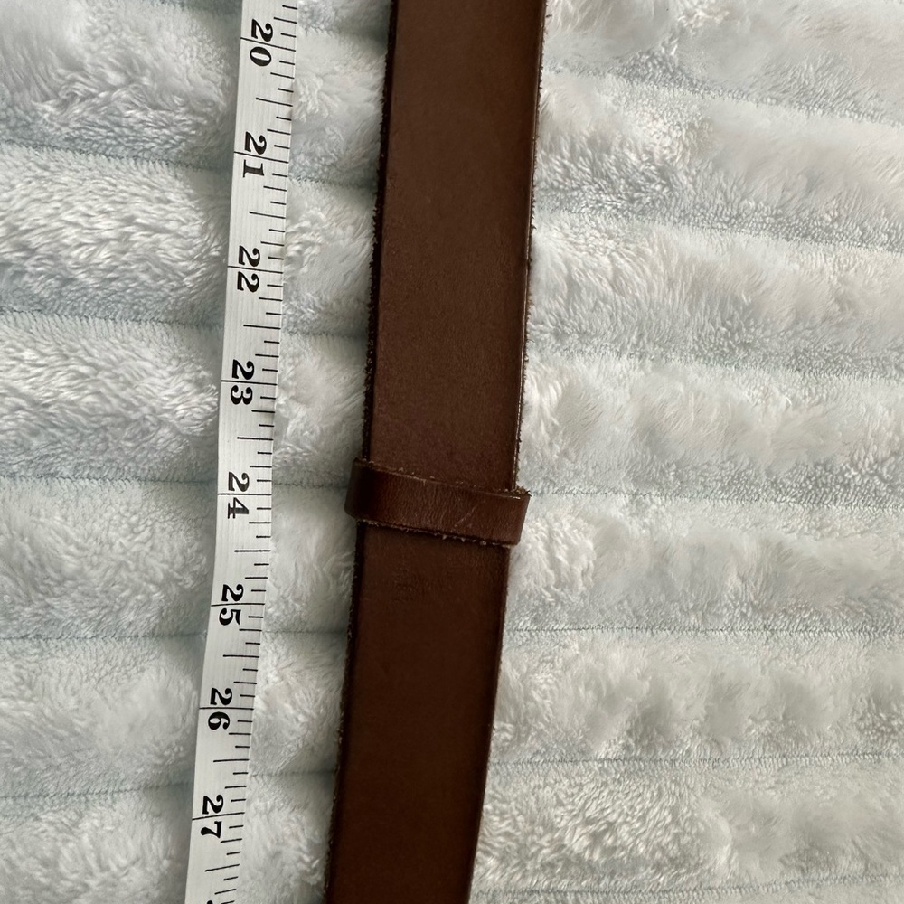 Gucci Brown Leather Belt with Gold Double G Buckle - Picture 7 of 12